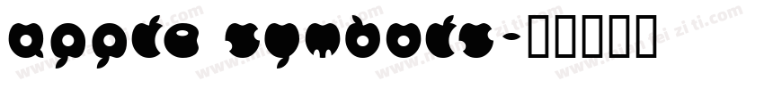 apple symbols字体转换